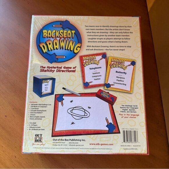 Out of the Box Backseat Drawing Game - Picture 3 of 5